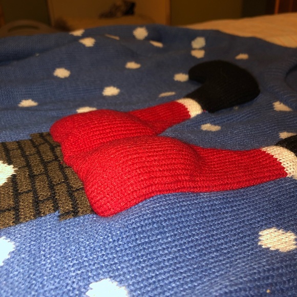 Ugly Christmas Sweater! 3D Santa Bum! - Picture 2 of 5